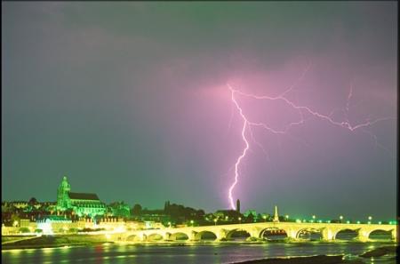 Orage a Bloi dans la Loire